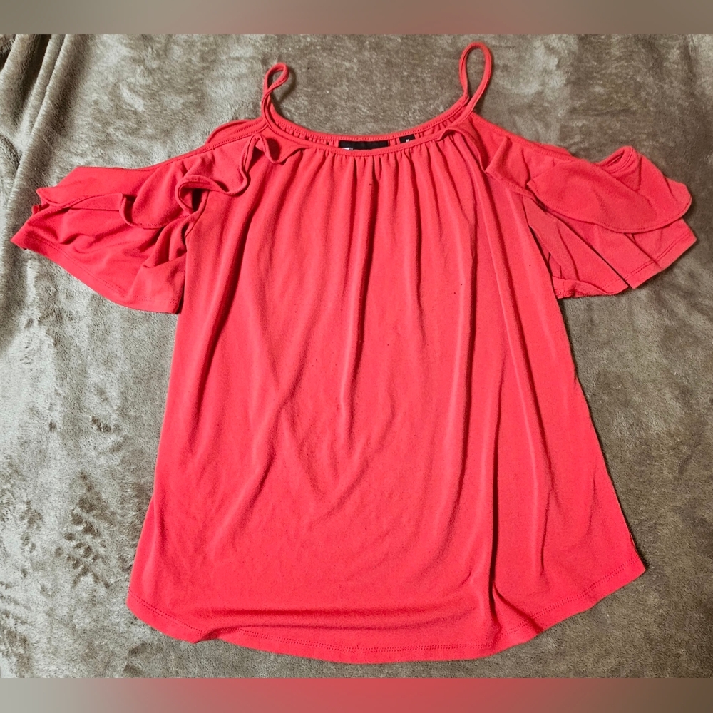 Red Off the Shoulder 7th Avenue tank